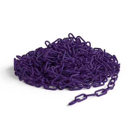 Purple Plastic Chain, 2 In, 100 Ft. Long